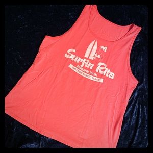 5/$25💜💜Over sized pink tank top